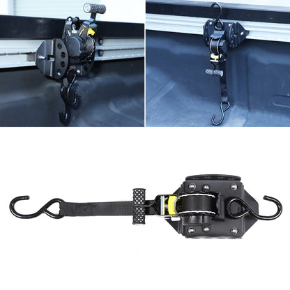 Carbon Steel Truck Bed Tie Down Ratchet Strap For Nissan Frontier 2009-2017 12