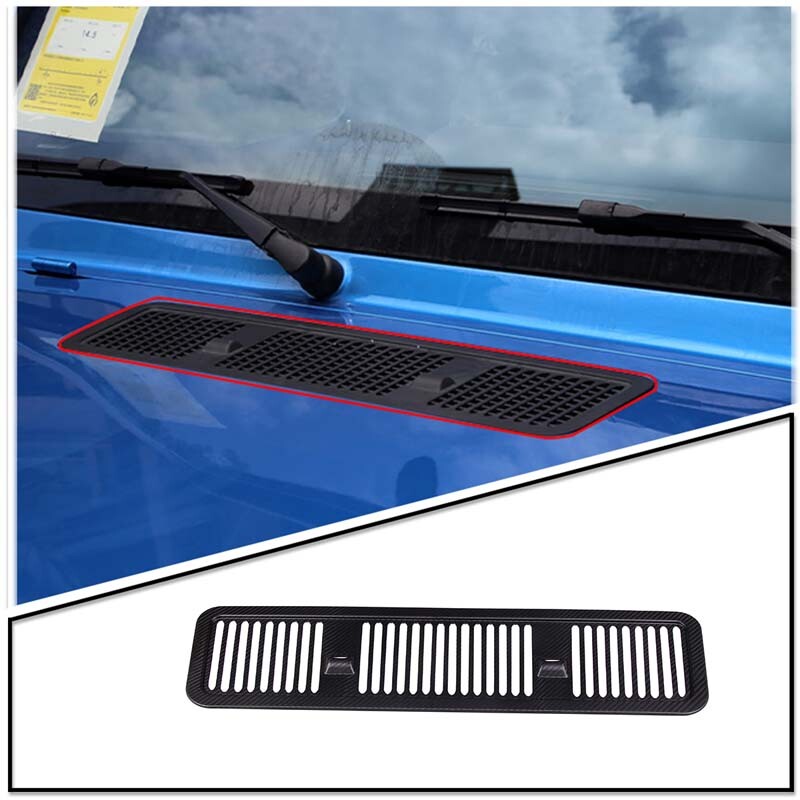 Matte Real Carbon Fiber Hood Air Inlet Vent Trim for Benz G Class W463 2019+ 1