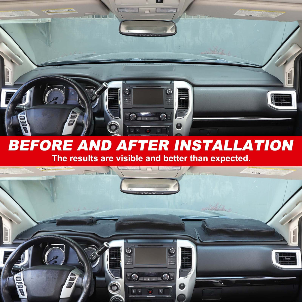 Interior Center Console Dashboard Storage Bag For Nissan Titan 2016-2023 US 16