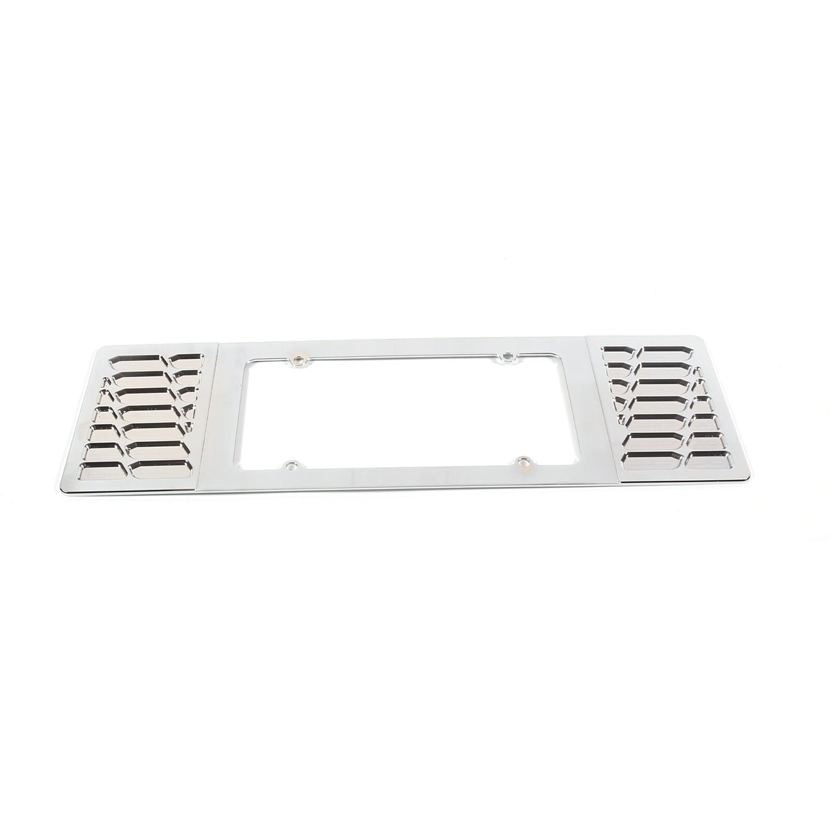 Silver Aluminum alloy Rear License Plate Frame Trim For Corvette C6 2005-13 18