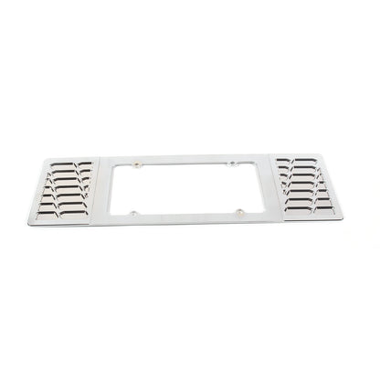 Silver Aluminum alloy Rear License Plate Frame Trim For Corvette C6 2005-13 18