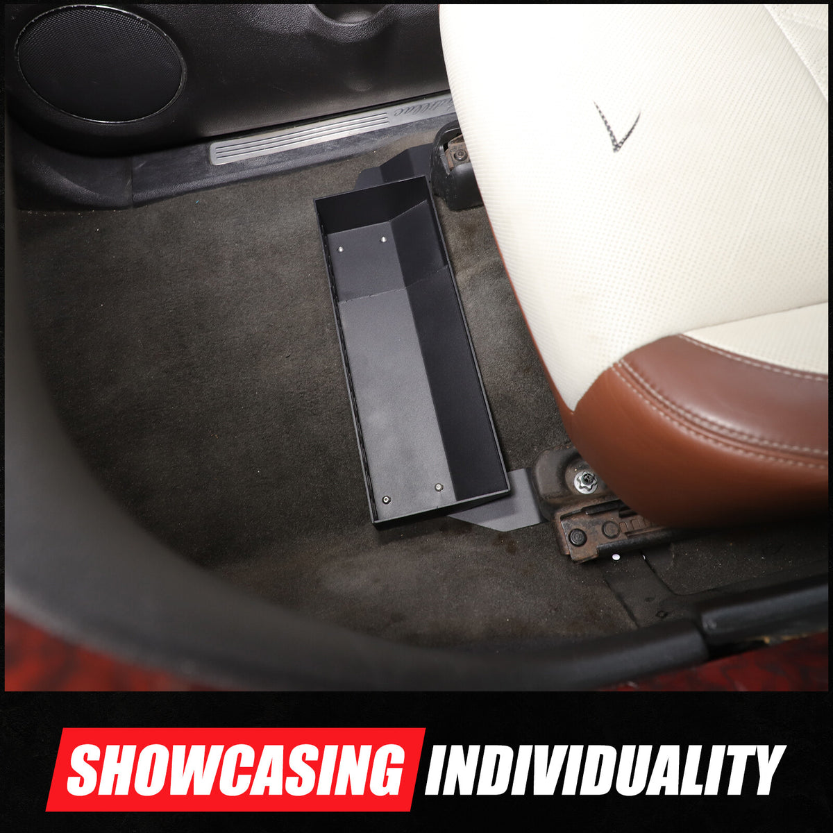 Alloy Passenger Seat Under-seat Storage Basket Tray For Cadillac Escalade 07-14 10