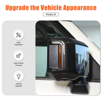 ABS Carbon Fiber Review Mirror Cover Trim For Lexus GX GX550 2024-2025 US 22