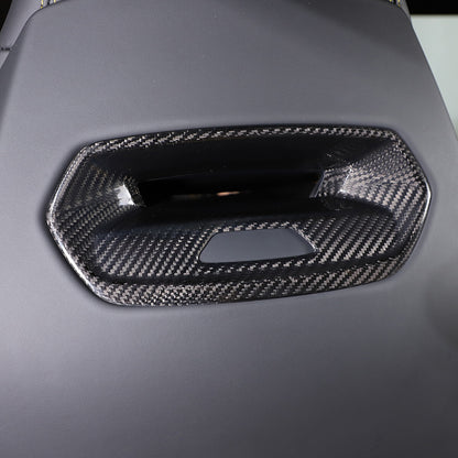 Carbon fiber Seat Headrest Back Hook Cover Trim For Lamborghini URUS 2018-23 2