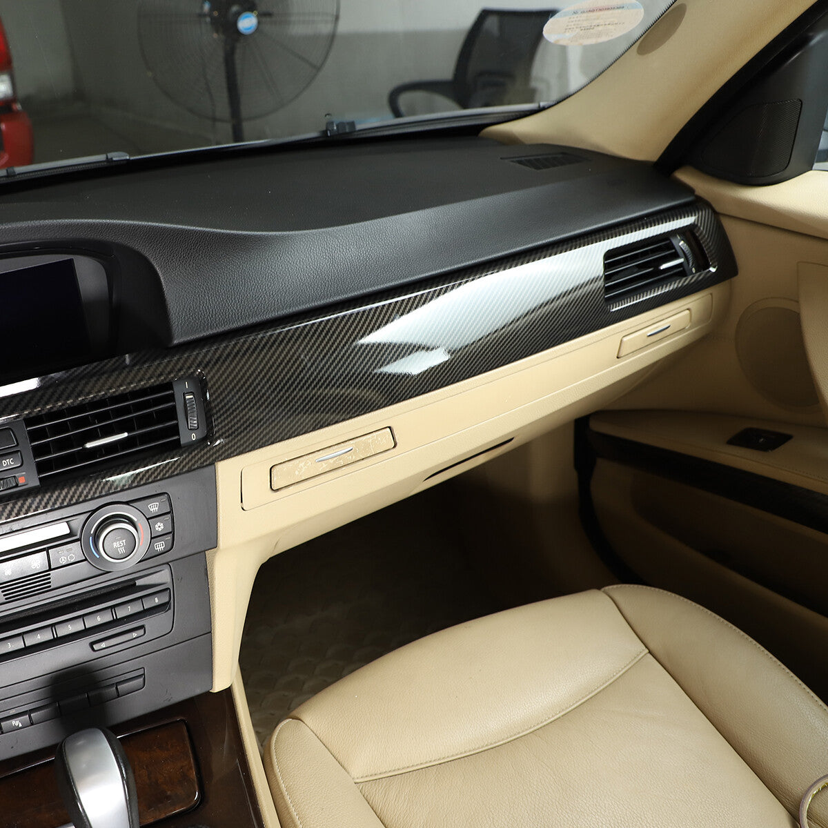 Carbon Fiber ABS Interior Decoration Cover Trim Kit For BMW 3 Series E90 2005-12 - Variants 11-15 16