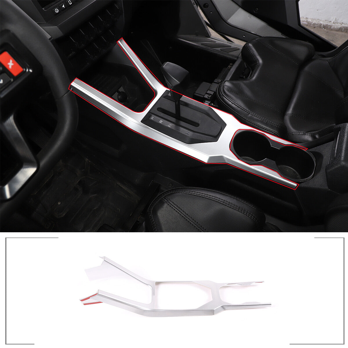 Console Gear Shift Box Panel Trim Cover For Polaris RZR PRO XP UItimate 2021 2