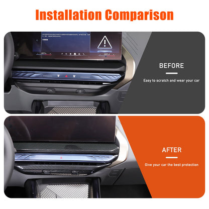 Carbon Fiber ABS Center Console Air Outlet Frame Trim For BMW X3 G45 2025+ US 14