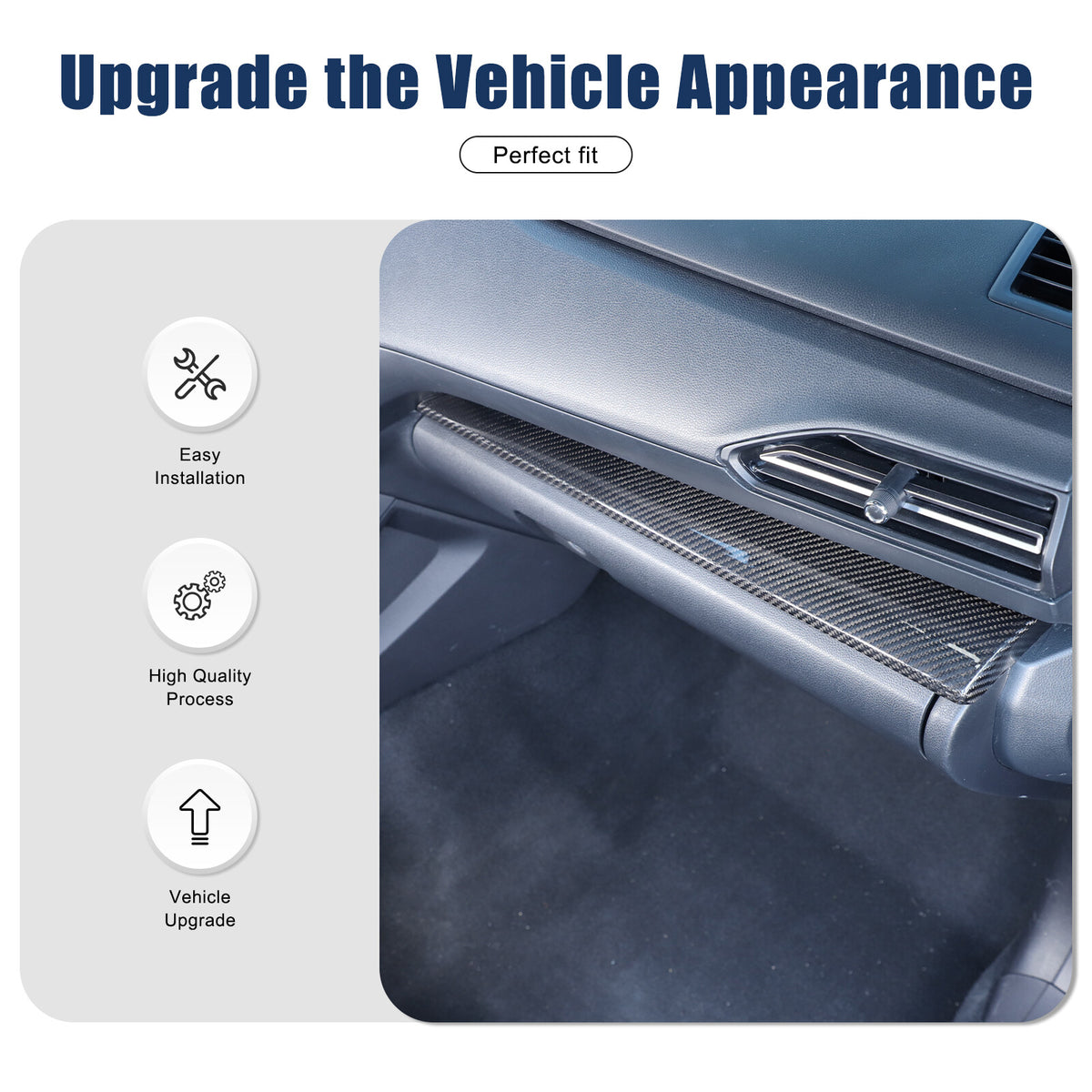 Real Carbon Fiber Console Dashboard Trim Cover For Subaru WRX STI VB 22-26 US 12