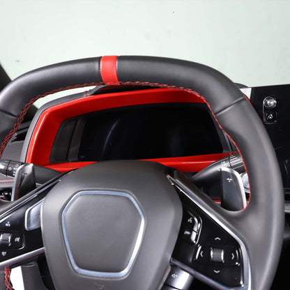 Red Full Interior Set Dash Panel Decor Cover Trim Kit For Corvette C8 2020-25 - Variants 16-20 34