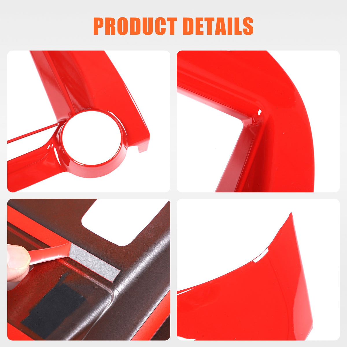 Sport Red ABS Center Console Air Vent Trim For Corvette C7 2014-2019 8