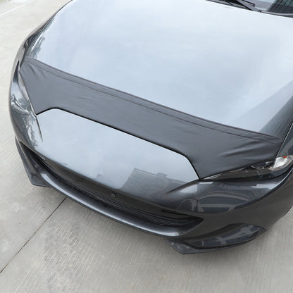 Black Car Bonnet Hood Bra Protector Mask Cover For Mazda MX-5 2016-2023 7