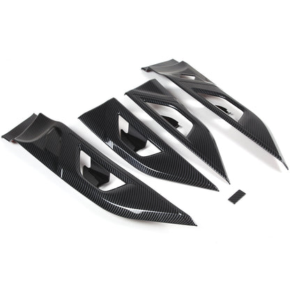For Subaru Outback BT 2021-2023 Carbon Fiber Inner Door Handle Cover Trim Frame 8