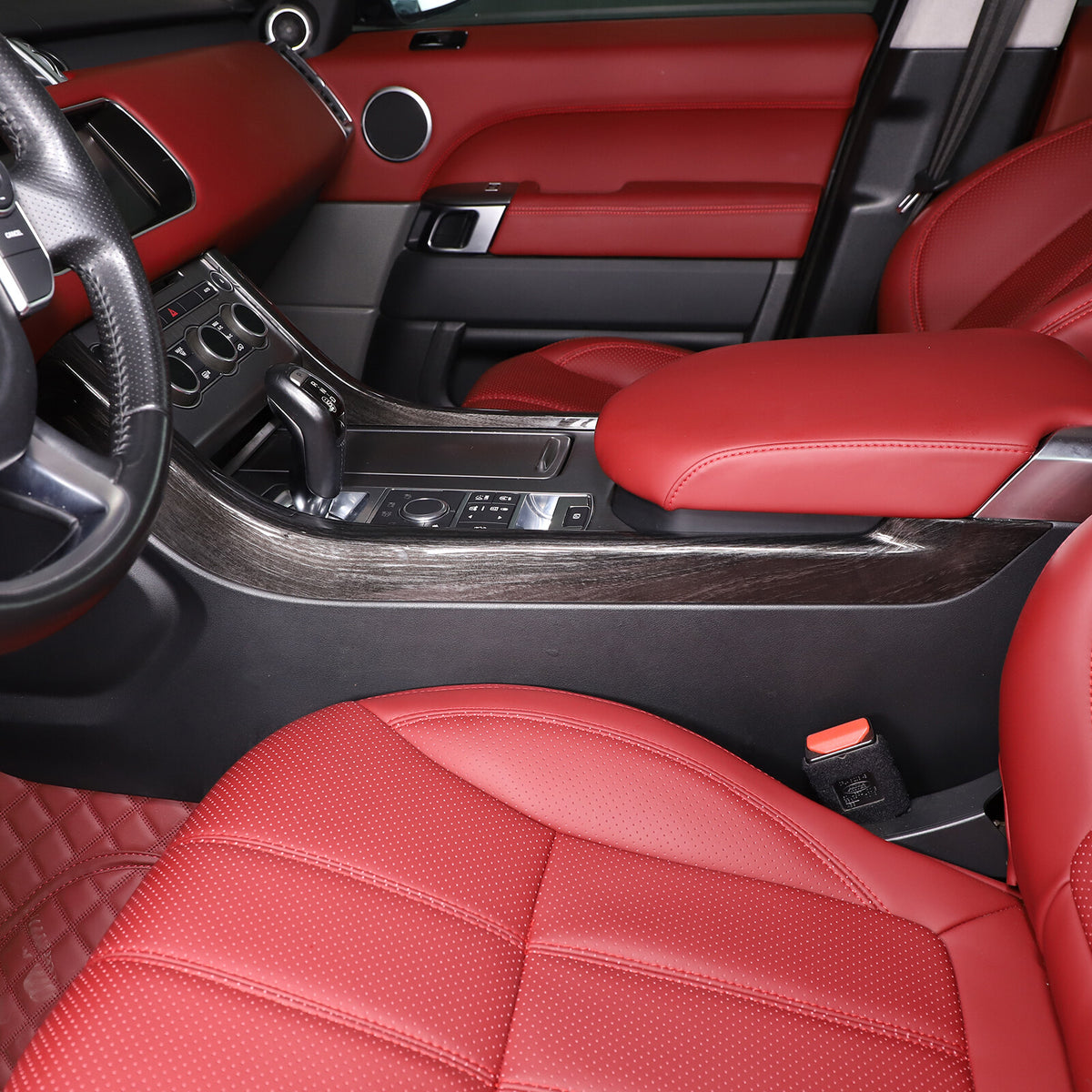 Black Grain Console Side Trim Strip Cover For Range Rover Sport 2014-2022 8