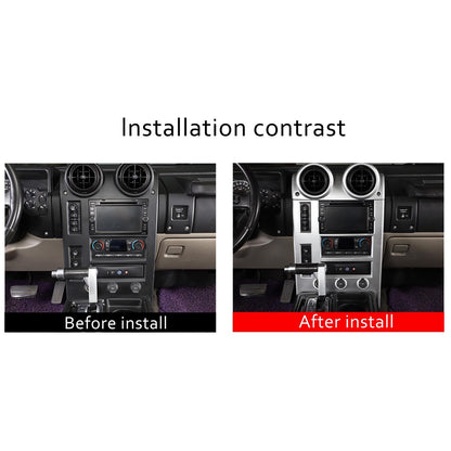 Silver Interior Air Condition Panel Cover Trim For Hummer H2 2003-2007 15