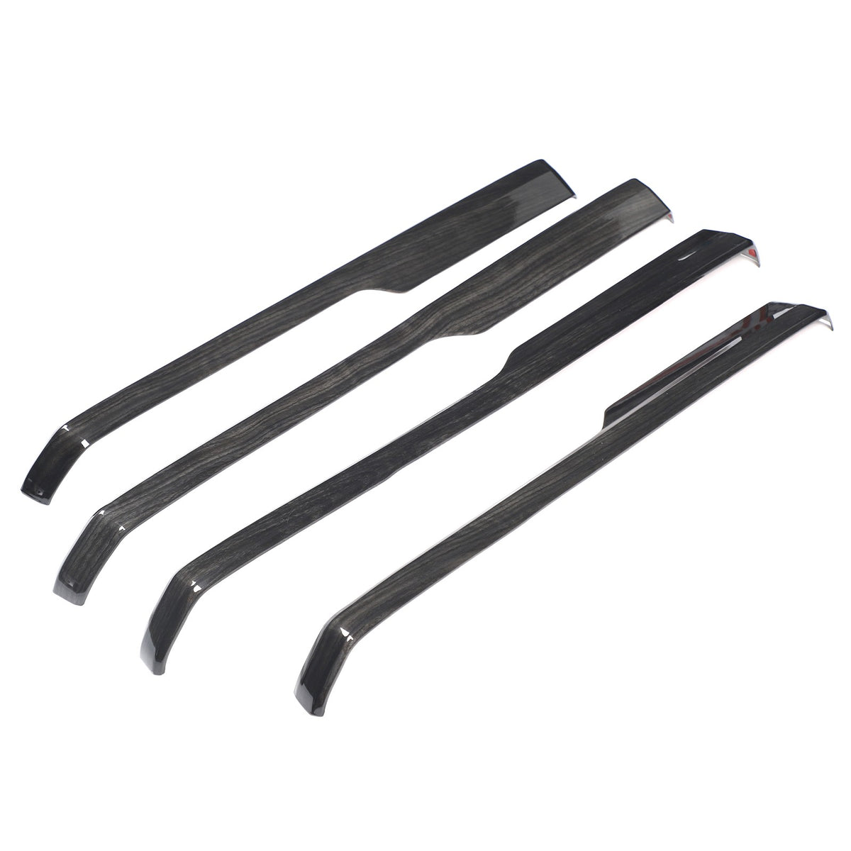 Black Wood Grain ABS Door Armrest Lower Trim For Toyota Tundra 2014‑2020 16