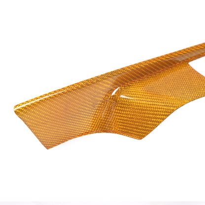 Yellow Carbon Fiber Window Lift Switch Button Trim For Corvette C8 Convertible 6