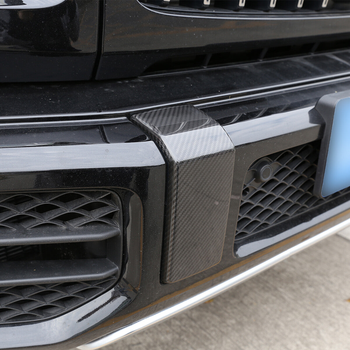 Real Carbon Fiber Front Bumper Decorative Cover Trim For Benz G Class G63 19-24 12