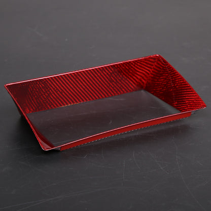 Red Carbon Fiber Dashboard Navigation Cover Trim for For Jaguar F-TYPE 2013-18 10