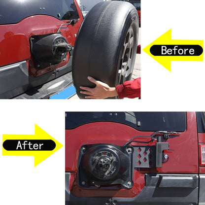 Tailgate flagpole Antenna Bracket Holder Mount For Toyota FJ Cruiser 2007-21 4