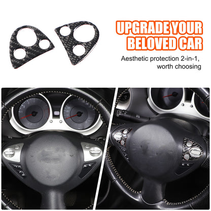Soft Carbon Fiber Interior Center Console trim Sticker For Nissan Juke 2011-2019 26
