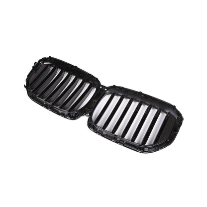 Glossy Black Front Bumper Center Hood Grille Grill For BMW G05 LCI X5 2023-2024 8