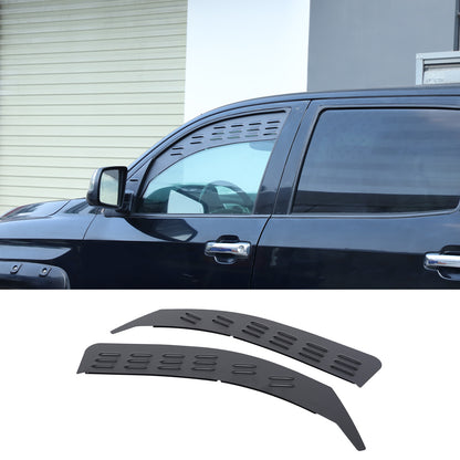 Black Alloy Front Window Louver Shutter Cover Trim For Toyota Tundra 2014-21 US 14