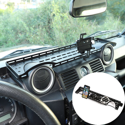 Front Dashboard Tray Storage Box with Phone holder For Land Rover Defender 04-19 2