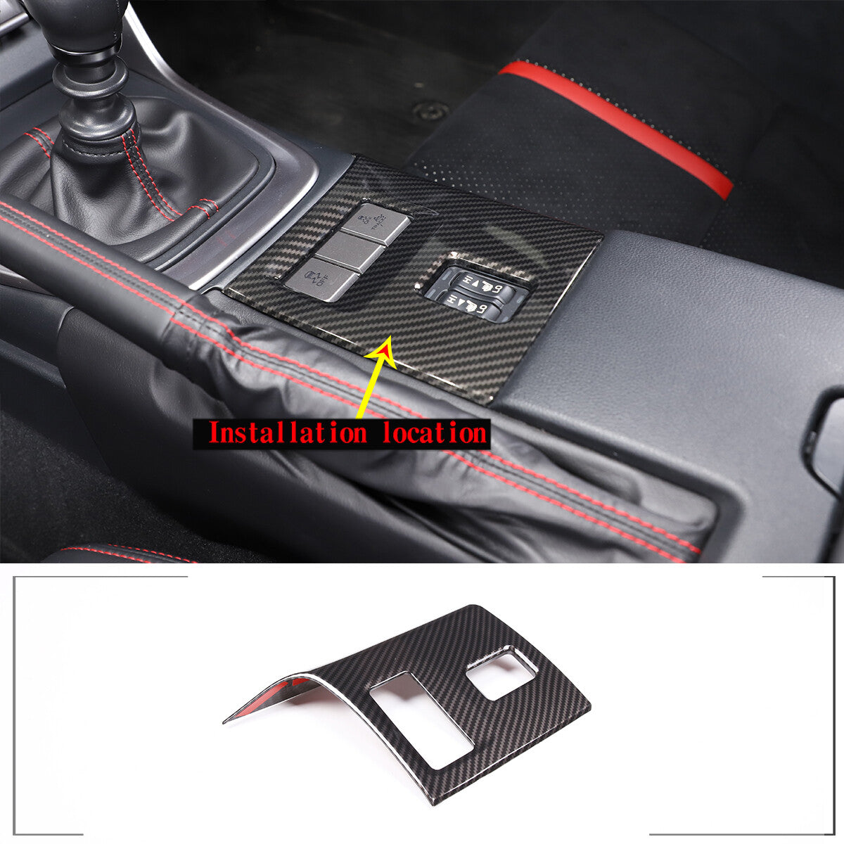 ABS Carbon Fiber Interior Center Console Trim Set Fits For GR86/BRZ 2022-2025 US - Variants 1-5 35