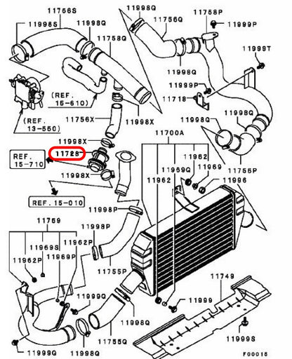 Mitsubishi LANCER EVO 8 9 EVO MR Genuine Blow off Valve 1545A001 OEM JDM Japan 3