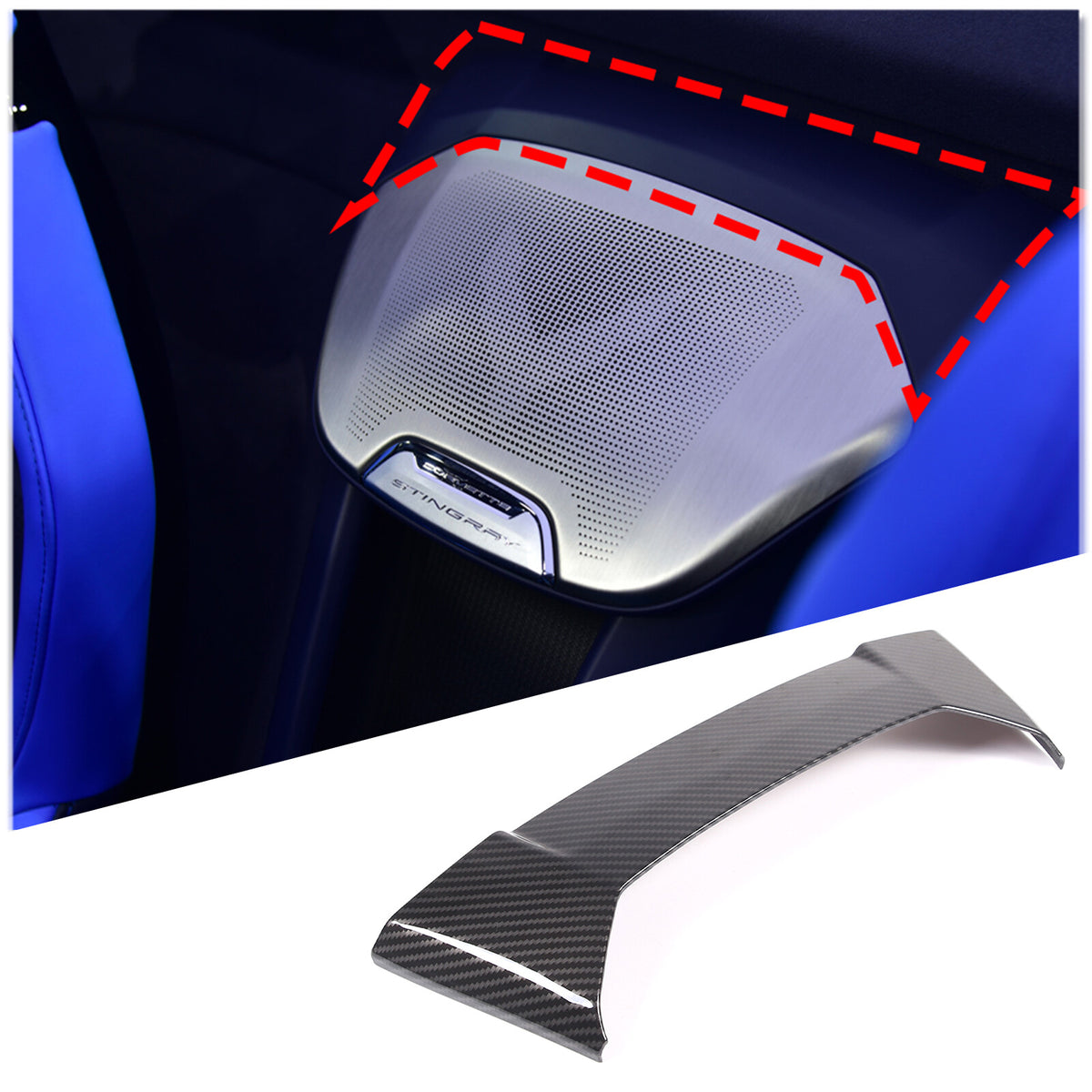 Carbon Fiber ABS Interior Full Decor Cover Trim Kit For Corvette C8 2020-2025 - Styles 41-45 8