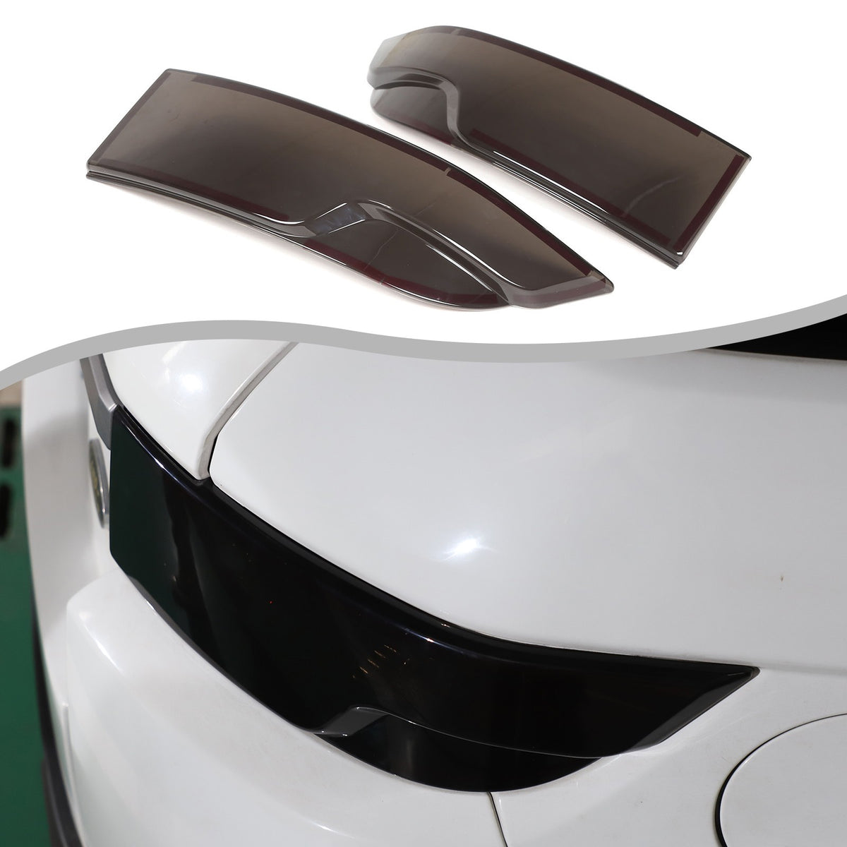 Smoked Black Tail Light Covers Rear Light Guards for Land Rover Evoque 12-19 US 8