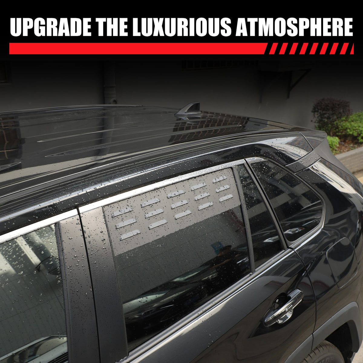 Rear Door Window Louver Air Vent Panel Trim Cover For Toyota RAV4 2020-2024 US 16