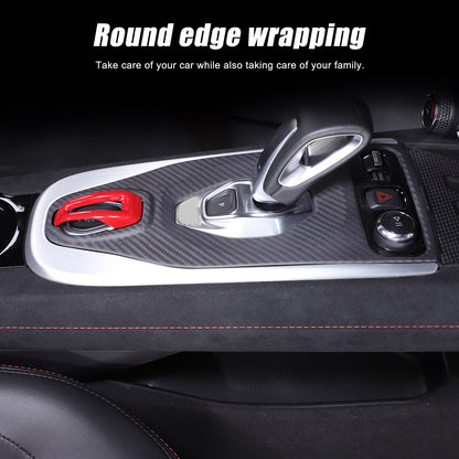Matte Real Carbon Fiber Center Gear Shift Cover Trim For Lotus EMIRA V6 AT 21-25 10