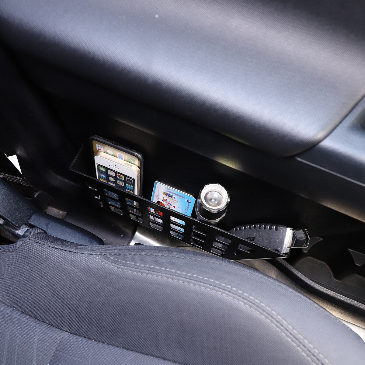 Aluminum Front Door Storage Box Organizer For Toyota Tacoma 2016-23 US 7
