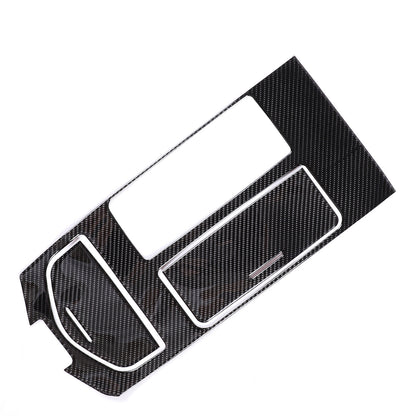 Carbon Fiber Center Console Shifter Panel Sticker For 2014-24 Maserati Ghibli 5