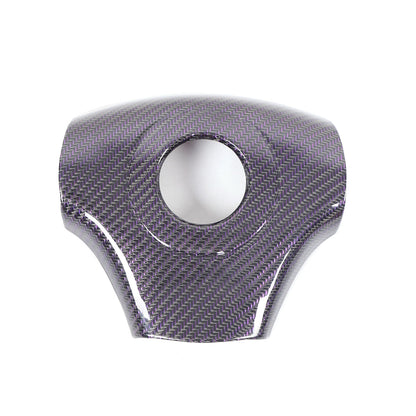 Real Carbon Fiber Center Steering wheel trim cover For Corvette C6 2005-2013 17
