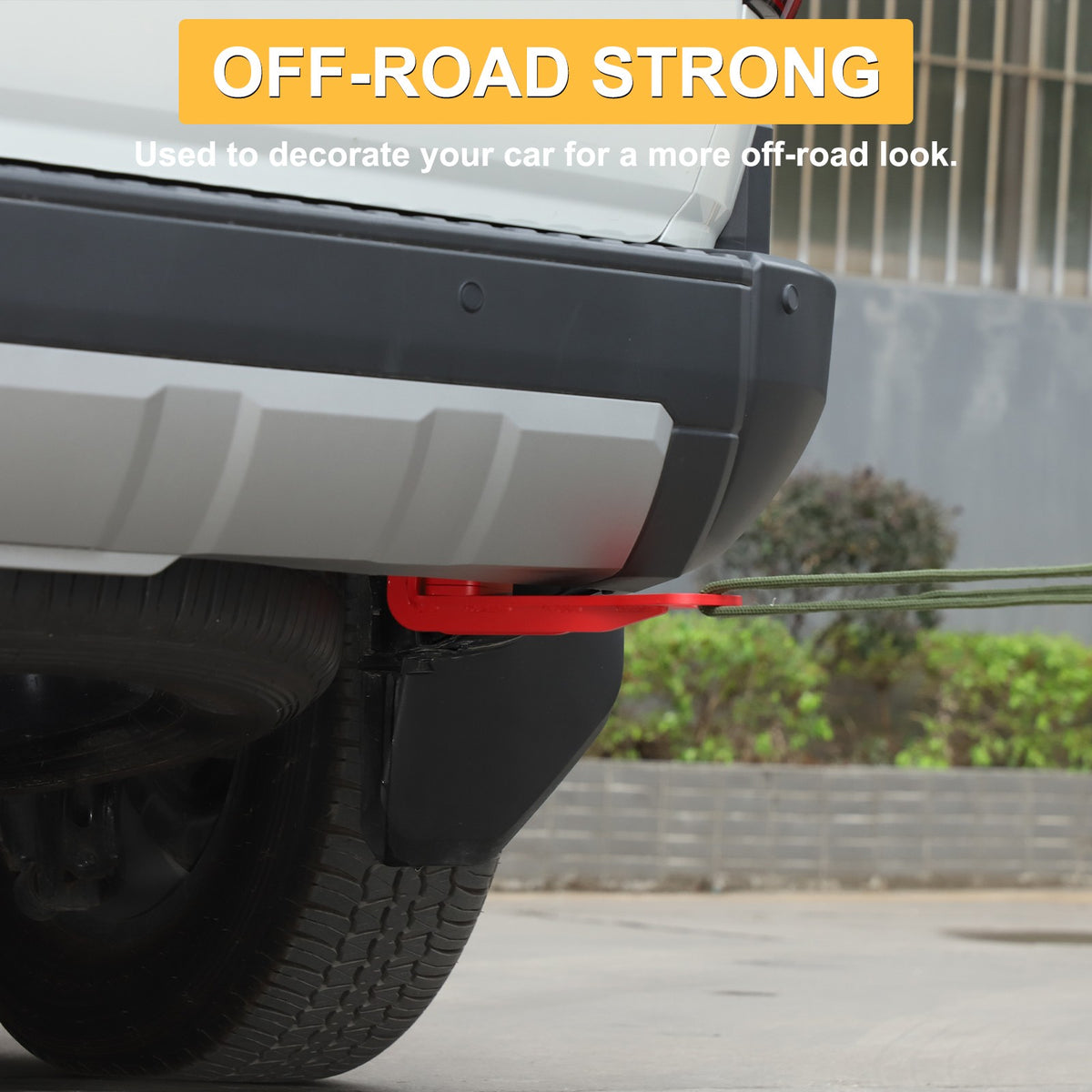 Red Rear Bumper Right Side Tow Hook For Toyota Land Cruiser Prado LC250 2024+ 8