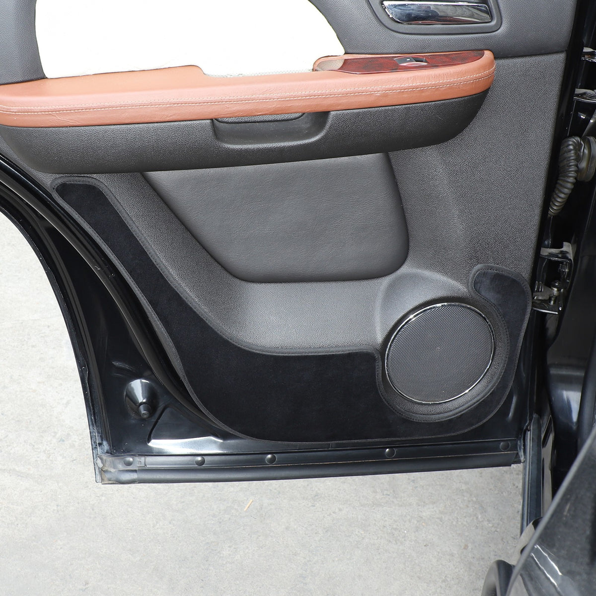 Door Side Anti-Kick Anti-Dirty Guard Cover Trim For Cadillac Escalade 2007-2014 4