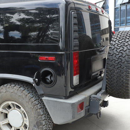 For Hummer H2 2003-2009 Black Locking Fuel Door Gas Tank Cap Cover Aluminum US 10