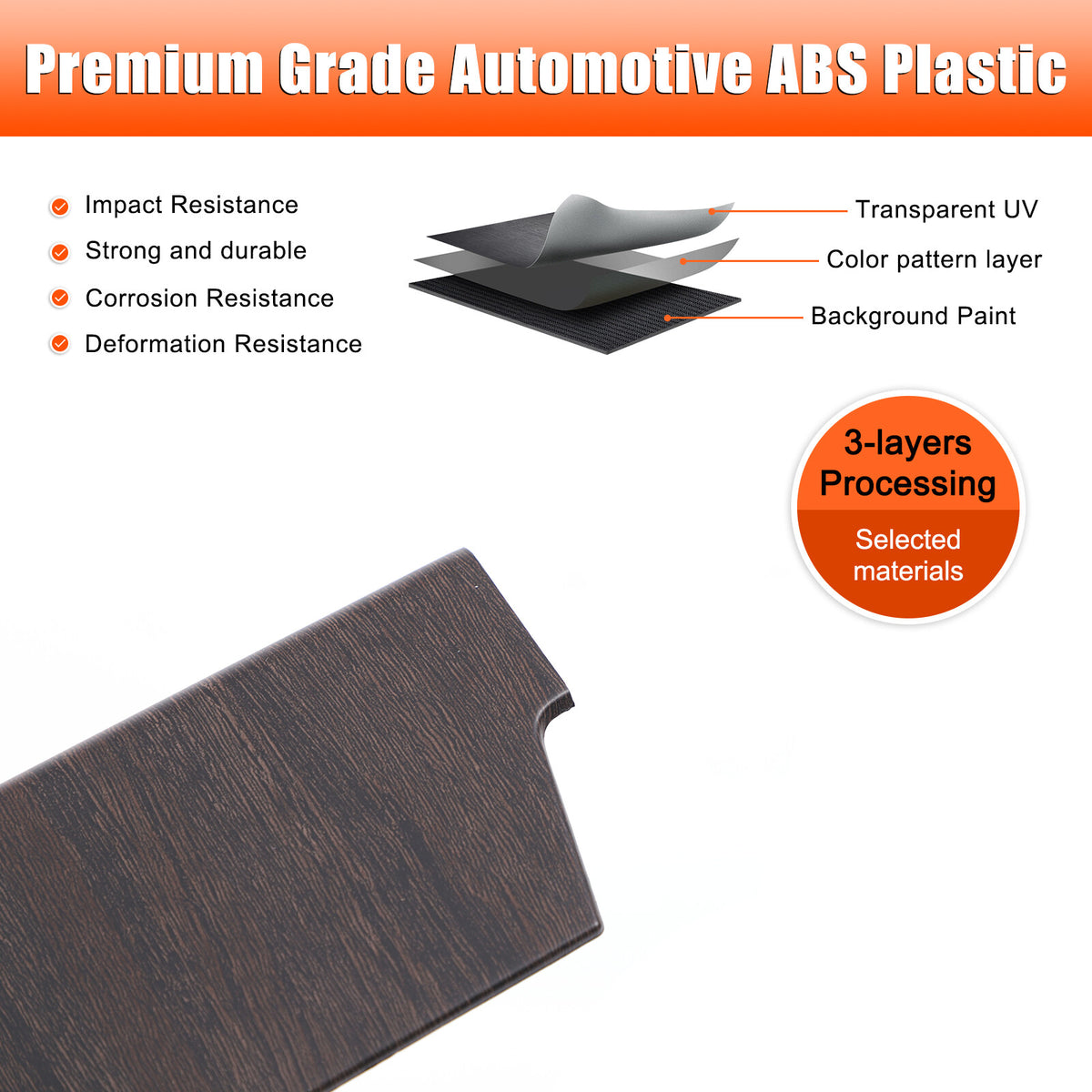 Oak Wood Grain Center Console Knee Side Panel Trim For LR Defender L663 25+ 7
