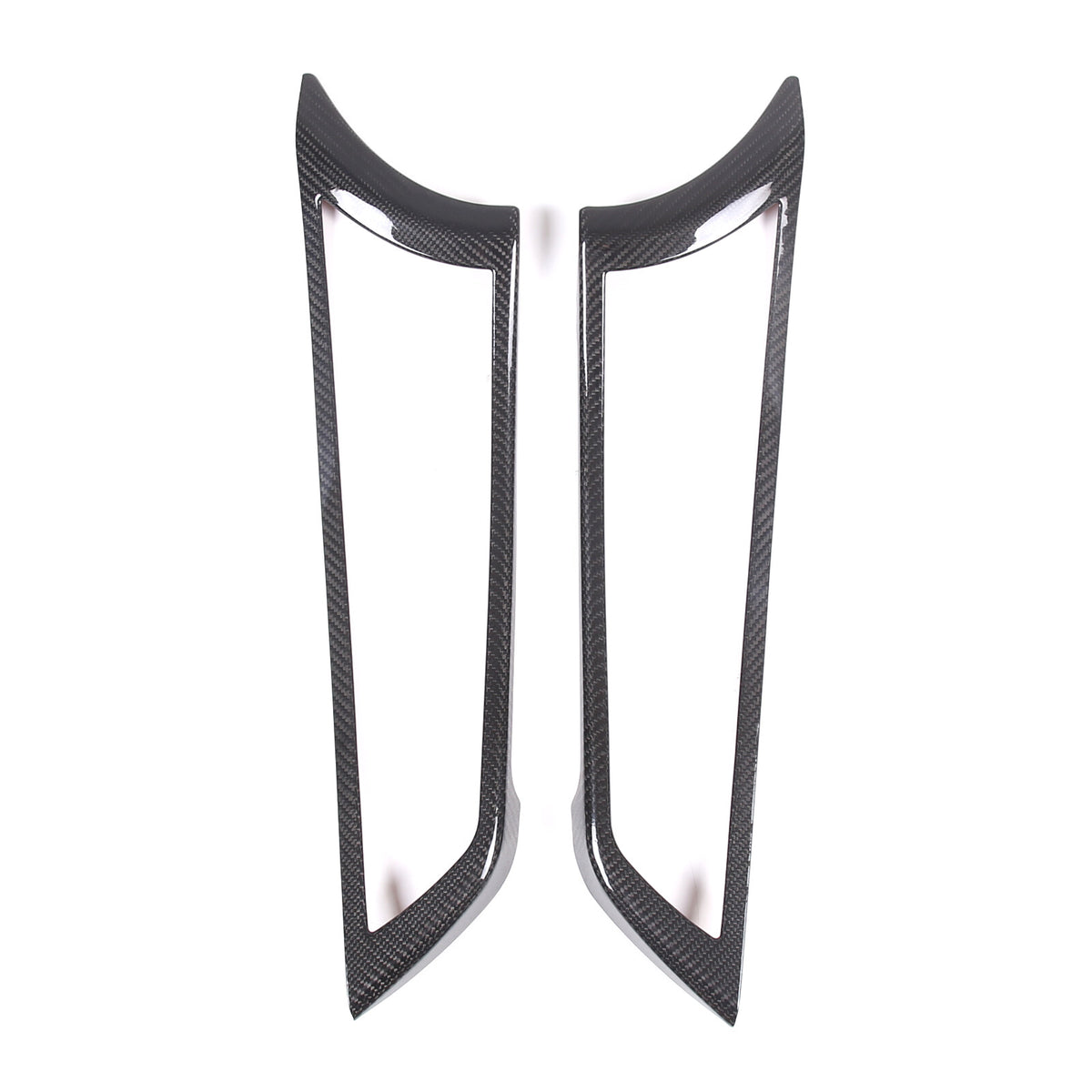 Real Carbon Fiber Inner Door Handle Frame Cover Trim For Jaguar F-TYPE 2013-2024 4