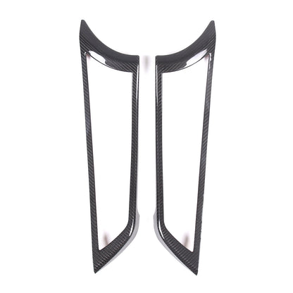 Real Carbon Fiber Inner Door Handle Frame Cover Trim For Jaguar F-TYPE 2013-2024 4