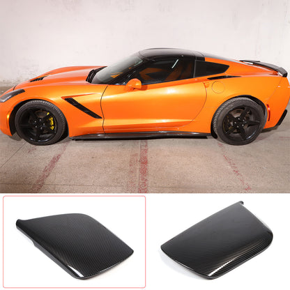 ABS Carbon fiber Center Console Armrest Box Cover Trim For Corvette C7 2014-19 14