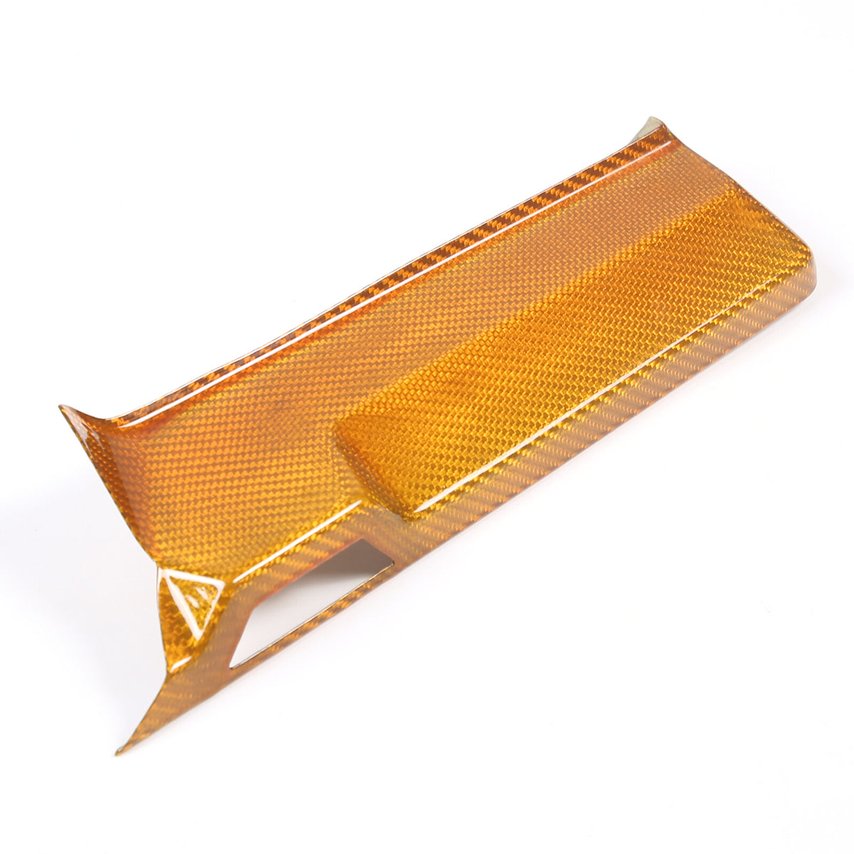 Yellow Carbon Fiber Center Console Screen Back Frame Trim For Corvette C8 20-25 10