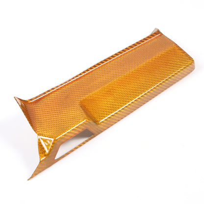 Yellow Carbon Fiber Center Console Screen Back Frame Trim For Corvette C8 20-25 10