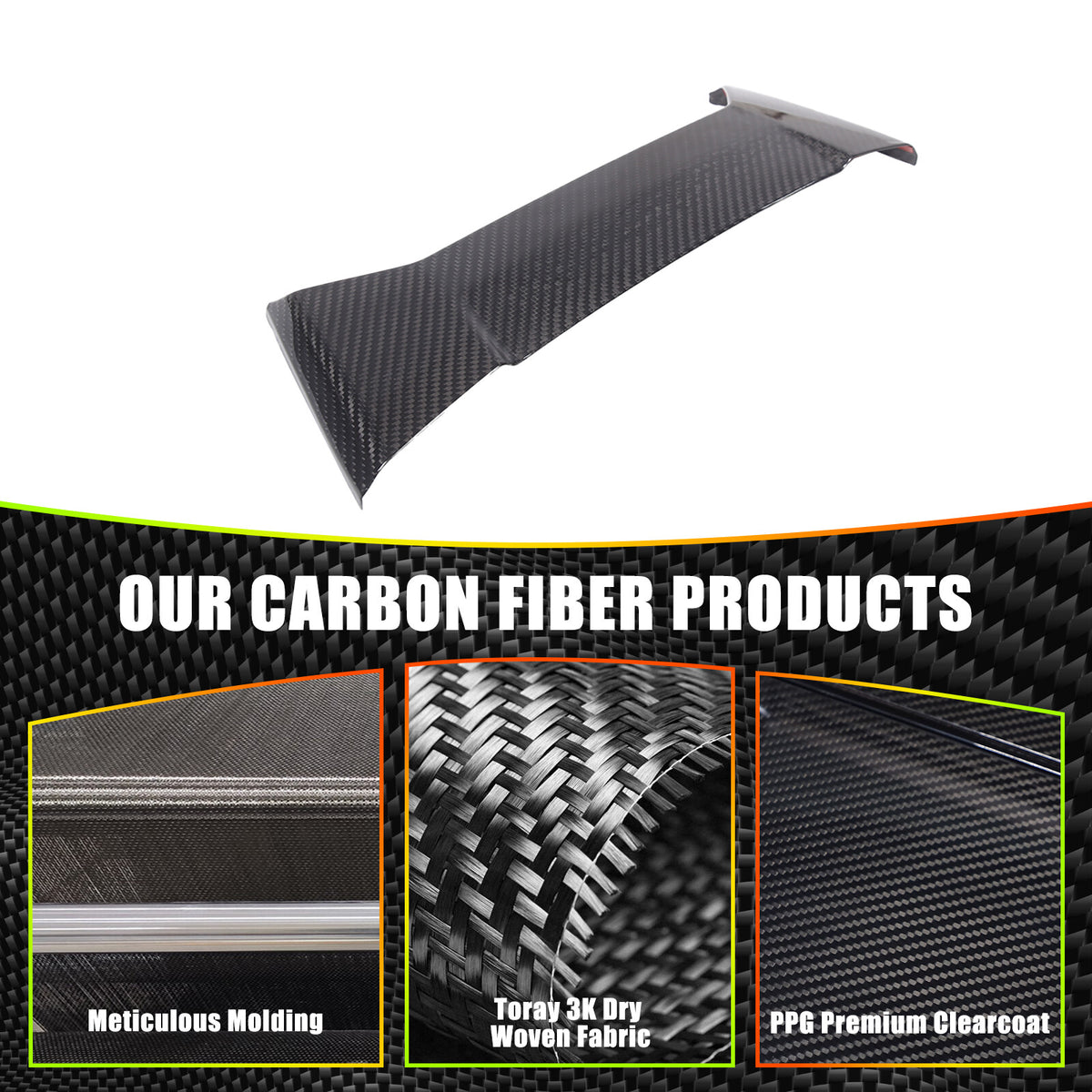Carbon Rear Speaker Upper Top Panel Trim For Corvette C8 Convertible 2LT 3LT 20+ 3