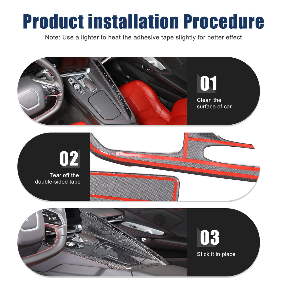 Real Honeycomb Carbon Fiber Center Console Gear Shift Panel Trim For C8 Corvette 24