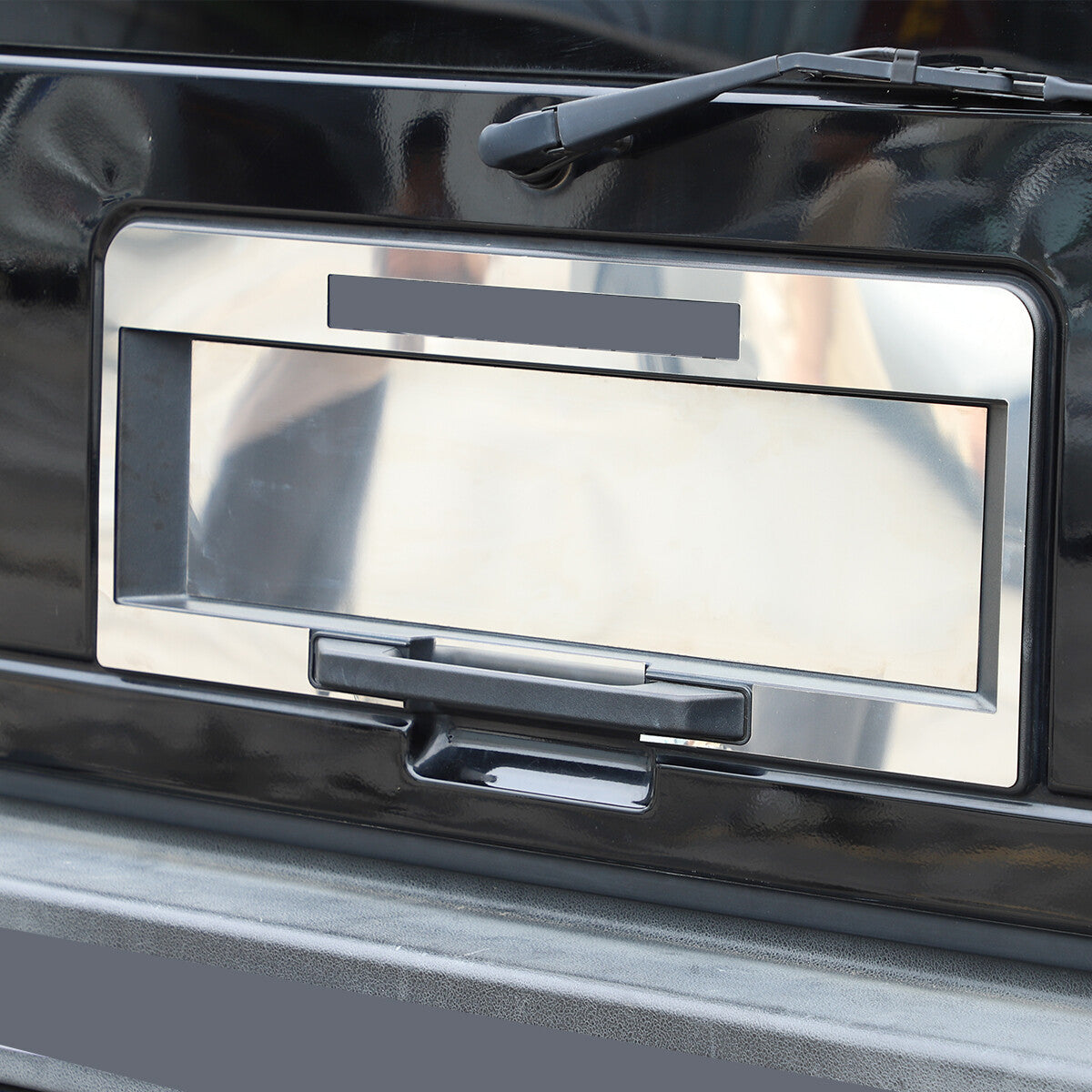 Steel Exterior Rear License Plate Frame Trim Cover For Hummer H2 2003-2009 6