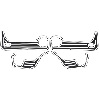 Door Side Anti-Kick Anti-Dirty Guard Cover Trim For Cadillac Escalade 2007-2014 7