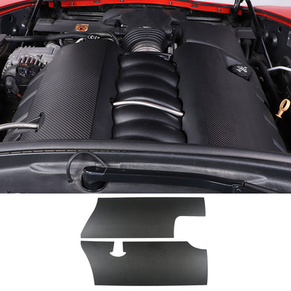 Matte Real Carbon Fiber Engine hood Protection Cover Trim for corvette C6 05-13 2